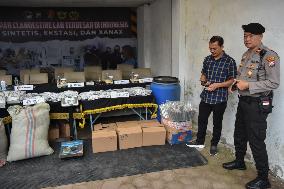 Indonesian Police Uncover The Largest Clandestine Laboratory Production Of Synthetic Narcotics In Indonesia