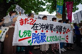 Japanese People Protest Govt Silence On US Base Sexual Assaults - Tokyo