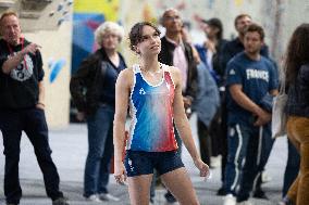 France team of Climbing bouldering for the 2024 Olympics  - Fontainebleau