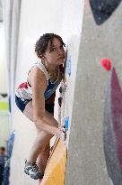 France team of Climbing bouldering for the 2024 Olympics  - Fontainebleau