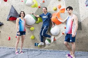France team of Climbing bouldering for the 2024 Olympics  - Fontainebleau