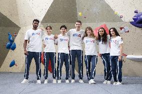 France team of Climbing bouldering for the 2024 Olympics  - Fontainebleau