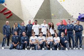 France team of Climbing bouldering for the 2024 Olympics  - Fontainebleau