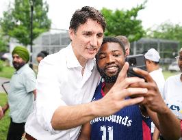 Justin Trudeau In Montreal's Papineau Riding