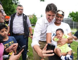 Justin Trudeau In Montreal's Papineau Riding