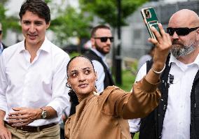 Justin Trudeau In Montreal's Papineau Riding