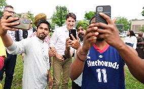 Justin Trudeau In Montreal's Papineau Riding