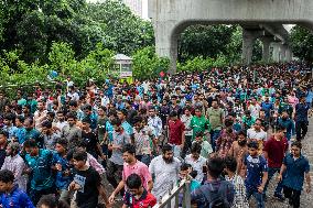 Students Protest In Dhaka