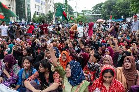 Students Protest In Dhaka