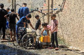 MIDEAST-GAZA-KHAN YOUNIS-WATER SHORTAGE