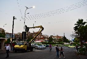 SYRIA-DAMASCUS-CHINESE EMBASSY-SOLAR-POWERED LIGHTING-DONATION