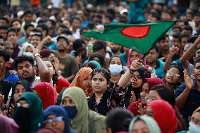 Students Protest Quota System - Dhaka