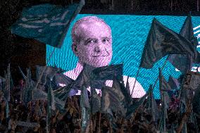 Last Electoral Campaign Rally For Masoud Pezeshkian In Iran