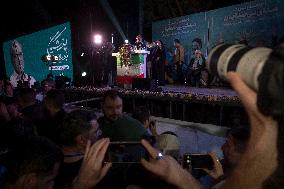 Masoud Pezeshkian At His Last Electoral Campaign Rally In Iran