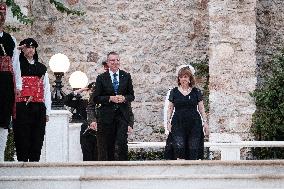 Latvian President Edgars Rinkevics Visit Greece