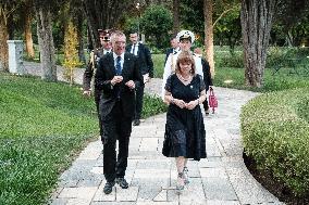Latvian President Edgars Rinkevics Visit Greece