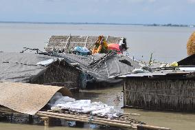 Torrential Rains Worsens Flood Situation In Assam - India