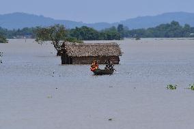 Torrential Rains Worsens Flood Situation In Assam - India