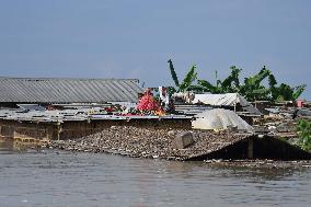 Torrential Rains Worsens Flood Situation In Assam - India