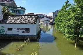 Villages Are Flooded in Nanjing