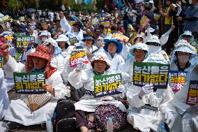 The July 4th National Farmers’ Rally Held In Seoul