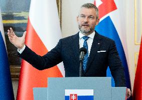 President Of Slovakia Visits Poland