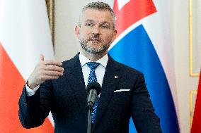 President Of Slovakia Visits Poland