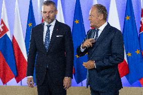 President Of Slovakia Visits Poland