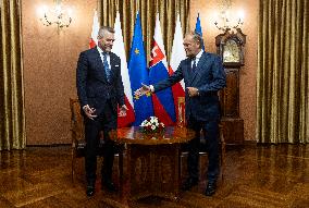 President Of Slovakia Visits Poland