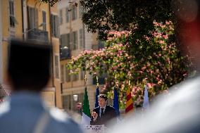 Christian Estrosi At Giuseppe Garibaldi Tribute Ceremony - Nice