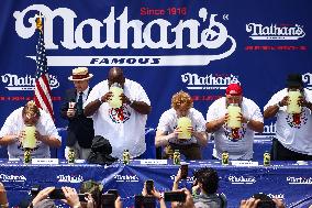 Nathan's Annual Hot Dog Eating Contest In New York