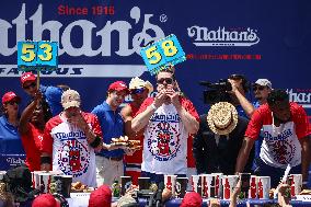 Nathan's Annual Hot Dog Eating Contest In New York