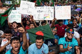 Students Protest In Dhaka