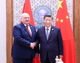 KAZAKHSTAN-ASTANA-CHINA-XI JINPING-BELARUS-PRESIDENT-MEETING