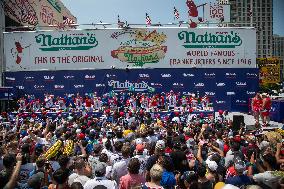 U.S.-NEW YORK-HOT DOG EATING CONTEST