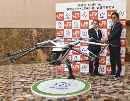 JR Kyushu and SkyDrive tie up in flying taxi business