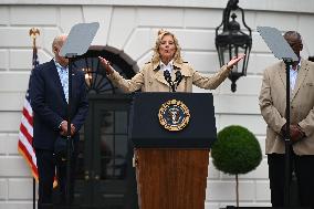 U.S. President Joe Biden And First Lady Jill Biden Deliver Remarks At Independence Day Celebration At The White House