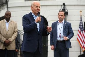 U.S. President Joe Biden Delivers Unscripted Remarks At Independence Day Celebration At The White House