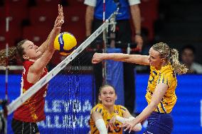 (SP)PHILIPPINES-MANILA-VOLLEYBALL-FIVB WOMEN'S CHALLENGER CUP 2024-BELGIUM VS SWEDEN