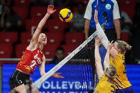 (SP)PHILIPPINES-MANILA-VOLLEYBALL-FIVB WOMEN'S CHALLENGER CUP 2024-BELGIUM VS SWEDEN