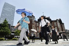 Summer heat in Tokyo