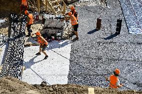 Construction of underground school in Zaporizhzhia