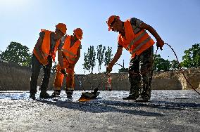 Construction of underground school in Zaporizhzhia