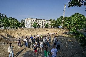 Construction of underground school in Zaporizhzhia