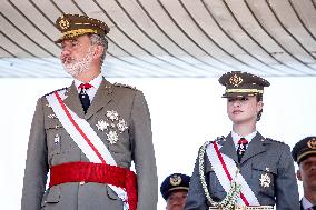 King Felipe And Princess Leonor At Military Ceremony - Spain