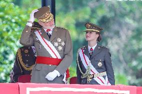 King Felipe And Princess Leonor At Military Ceremony - Spain