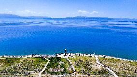 Sayram Lake Scenery in Xinjiang
