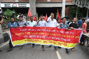 Garments Workers Protest In Dhaka.