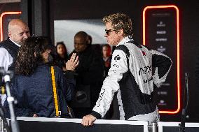 Brad Pitt At F1 British Grand Prix - UK