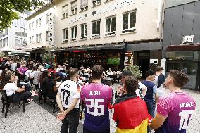 Fans Watching The UEFA EURO 2024 Quarter-final Match Between Spain And Germany On July 05, 2024 In Stuttgart, Germany